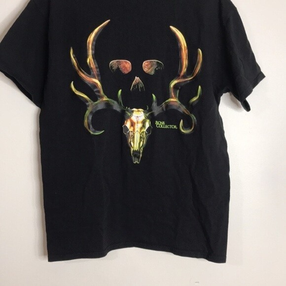 Bone collector unisex black graphic tee size large - Picture 3 of 8